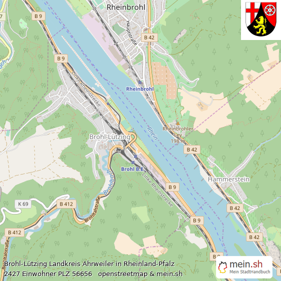 Brohl-Ltzing Landstadt Lageplan